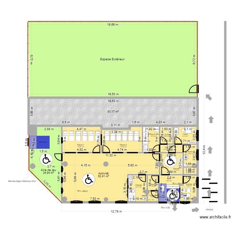 Fontenay Projet JrD ArL Tvx - av CF V Bienvenu 2.1. Plan de 19 pièces et 389 m2