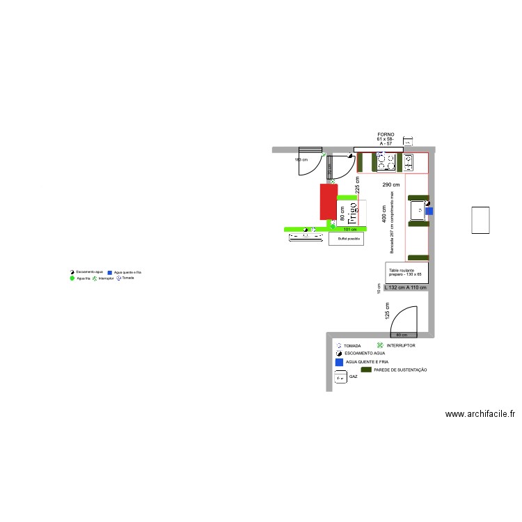 Cozinha 3. Plan de 0 pièce et 0 m2