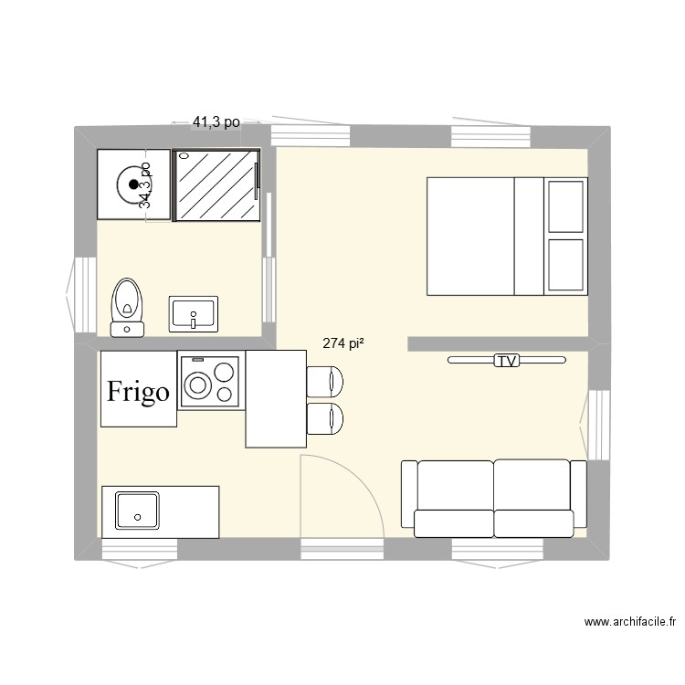 65 Hibou Version 1. Plan de 10 pièces et 100 m2