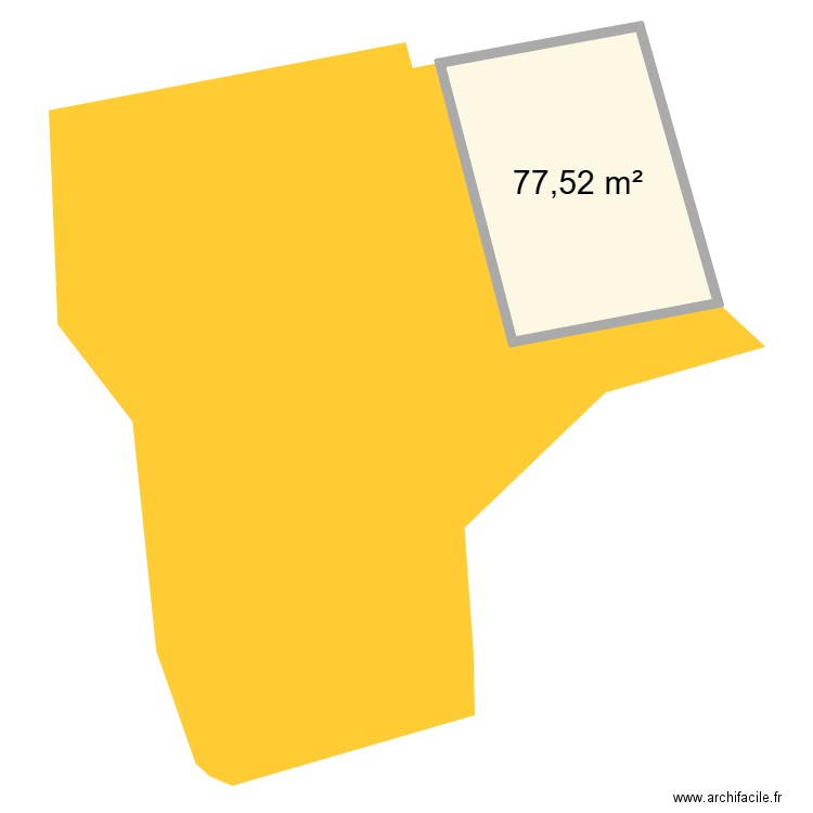 plan cadastre 1. Plan de 1 pièce et 78 m2