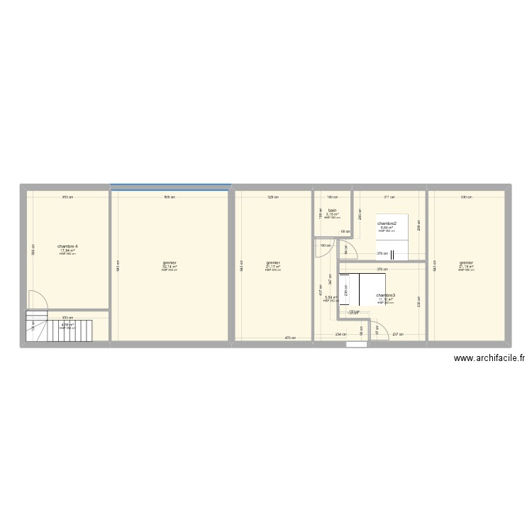 LORLI R+1. Plan de 9 pièces et 127 m2