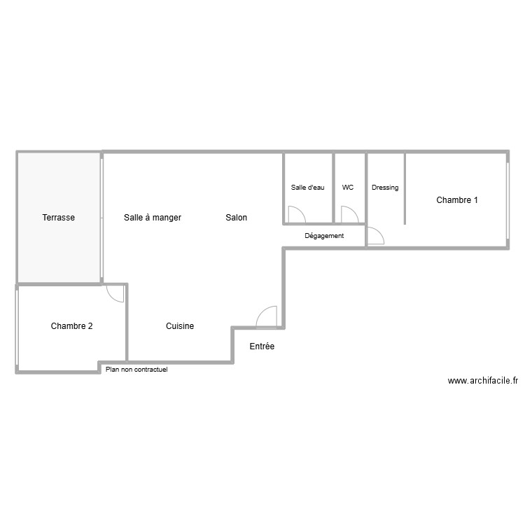 fernandes. Plan de 6 pièces et 255 m2