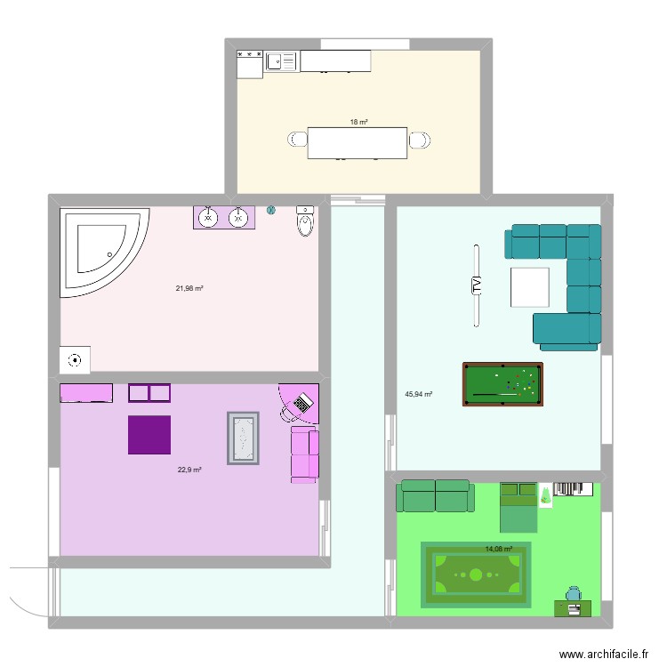 maison Daria. Plan de 5 pièces et 123 m2