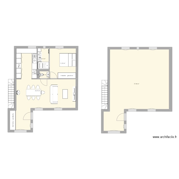 RDC 1. Plan de 0 pièce et 0 m2