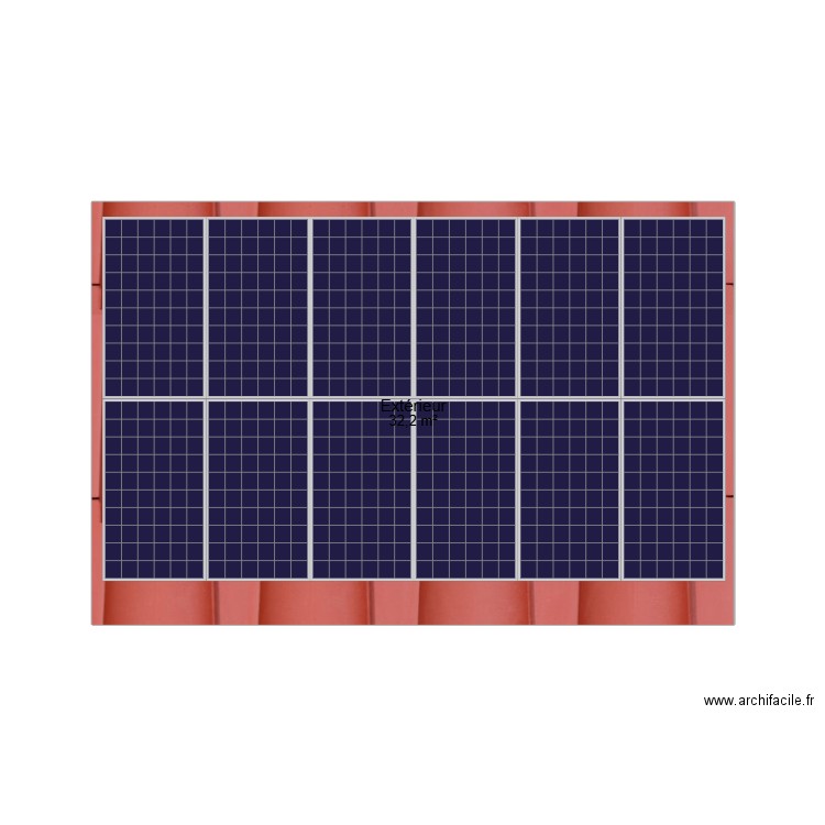 Panneaux Photovoltaïques SOLI. Plan de 1 pièce et 32 m2