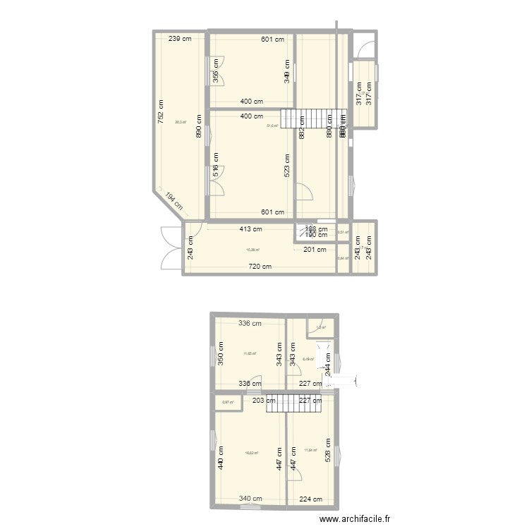 nous 2. Plan de 15 pièces et 150 m2