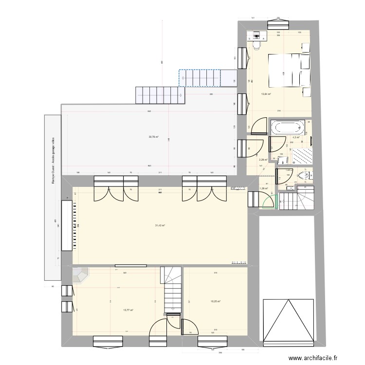 Projet_RDF_RDC sans WC_Révision_3.4. Plan de 9 pièces et 113 m2