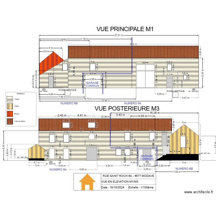 V.RADOUX - VUE EN ELEVATION M1/M3 - V2.24 - Manu. Plan de 0 pièce et 0 m2