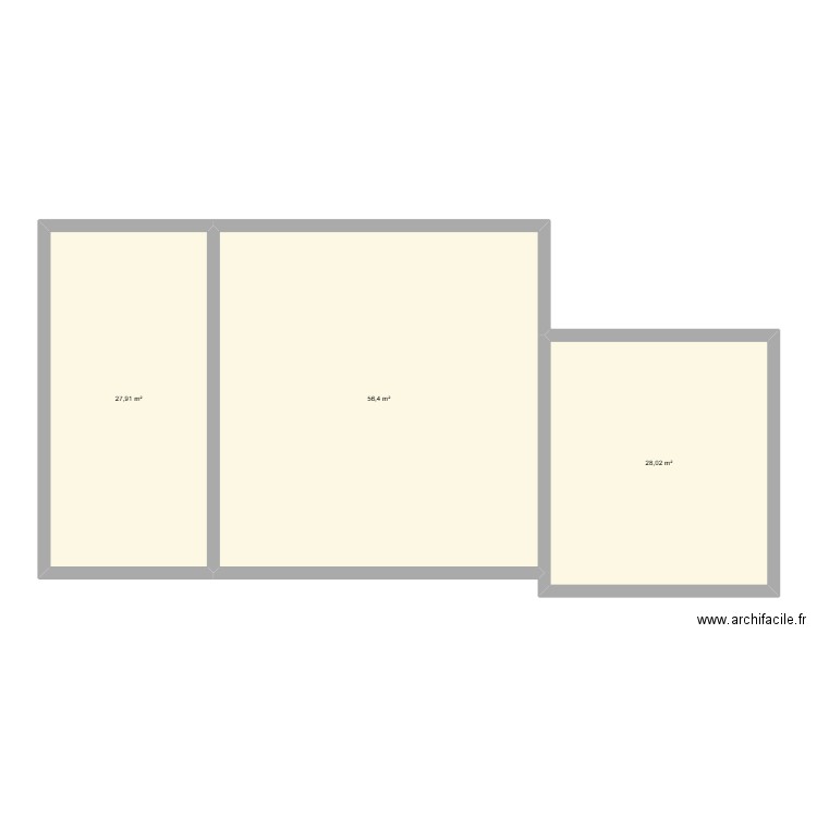 maison. Plan de 3 pièces et 112 m2