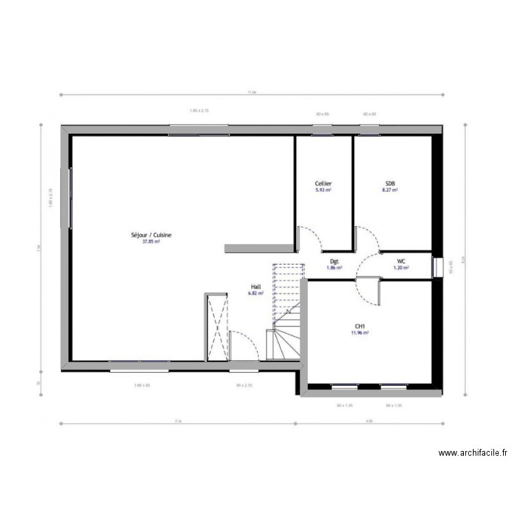 Gael rdc. Plan de 0 pièce et 0 m2