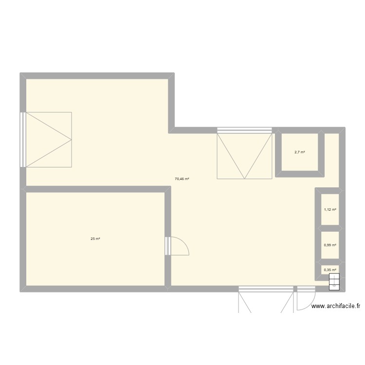 cataldi lorenzo. Plan de 6 pièces et 101 m2