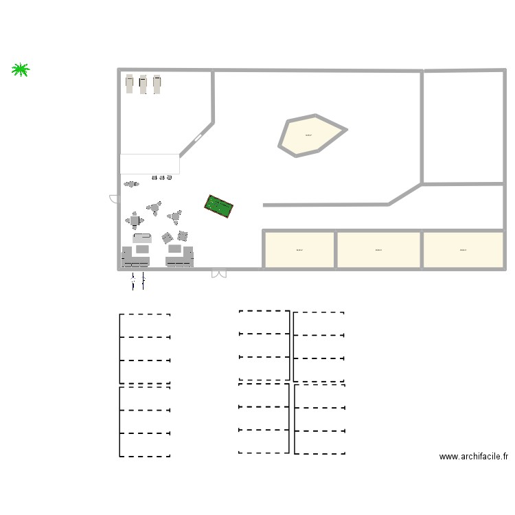 tiki 1. Plan de 4 pièces et 98 m2