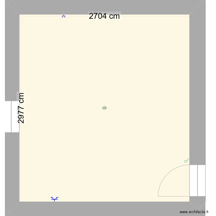 chambre. Plan de 1 pièce et 805 m2