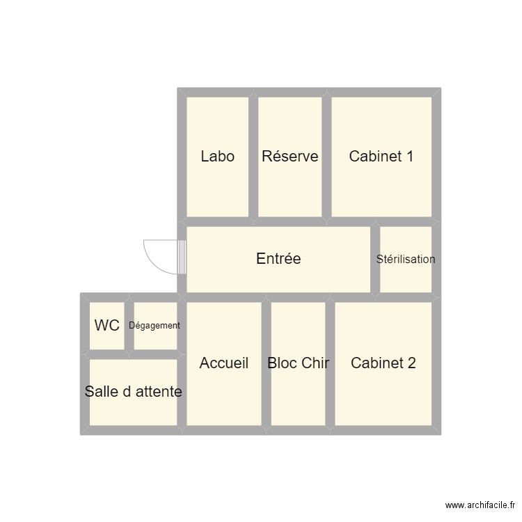 2410 SCI VOLTAIRE. Plan de 11 pièces et 11 m2