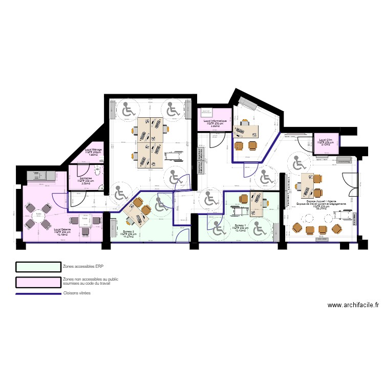 HM Montpellier - Version 2 . Plan de 15 pièces et 152 m2