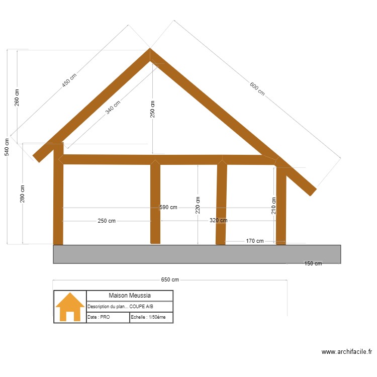 façade  A/B V3. Plan de 0 pièce et 0 m2