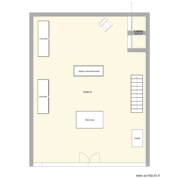 GREENFLOW. Plan de 2 pièces et 78 m2