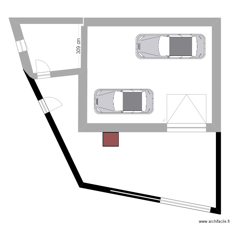 Projet clôture et porte de garage. Plan de 0 pièce et 0 m2