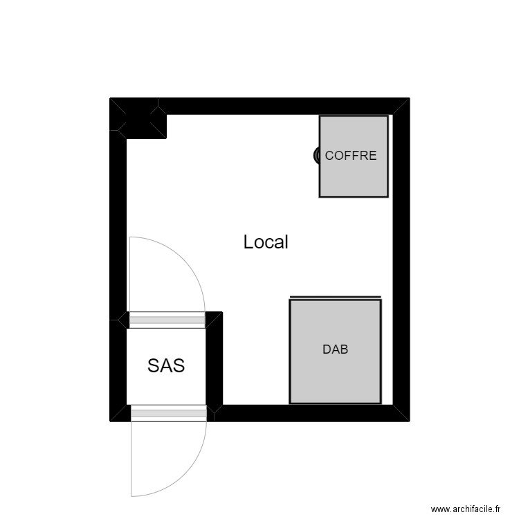 CA Sainte marie de la mer. Plan de 3 pièces et 7 m2