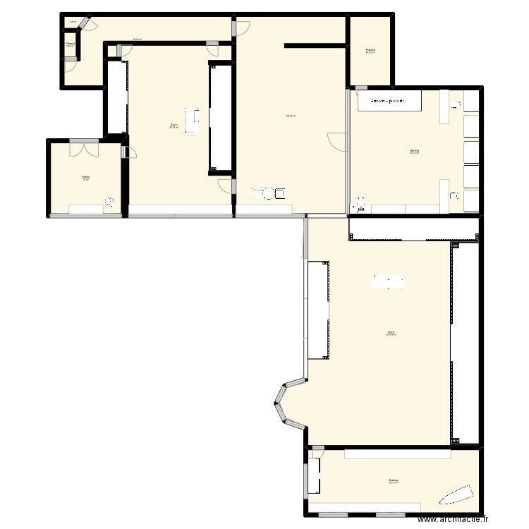 dpp paris. Plan de 10 pièces et 598 m2