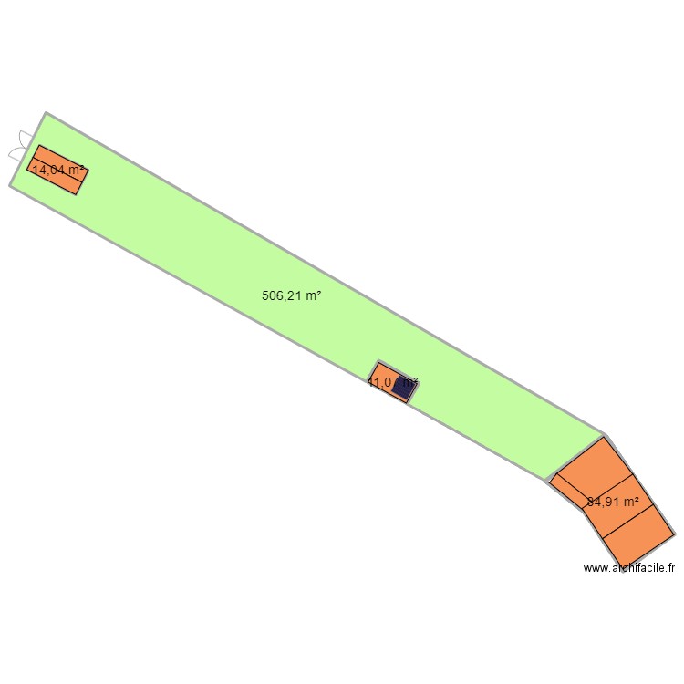 plan d'implantation. Plan de 4 pièces et 635 m2