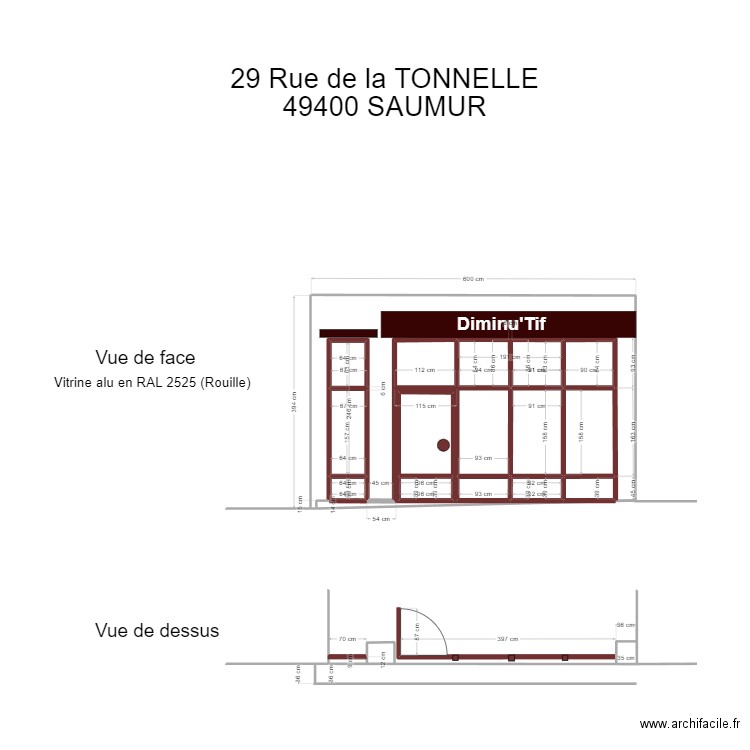 Diminutif. Plan de 11 pièces et 10 m2