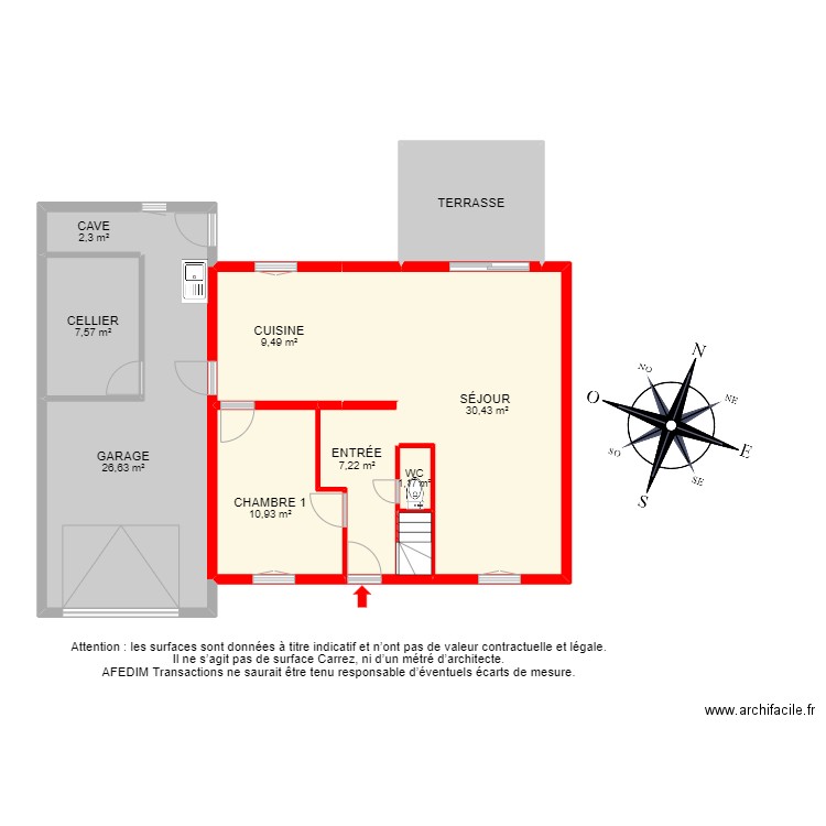 BI 21983 - . Plan de 18 pièces et 164 m2