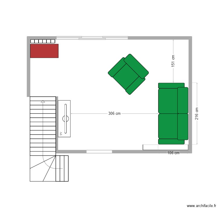 Salon. Plan de 0 pièce et 0 m2