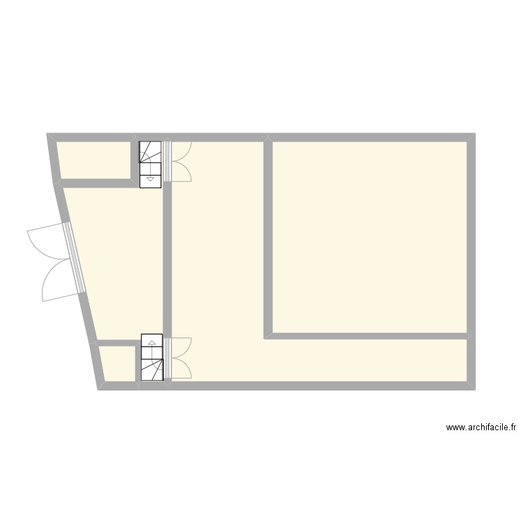 EGLISE 1. Plan de 5 pièces et 33 m2