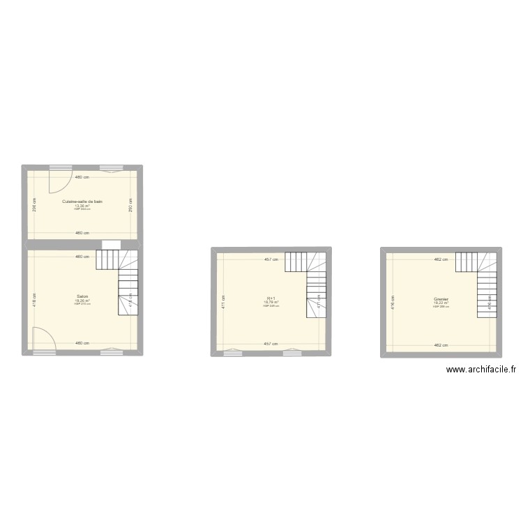 LDV. Plan de 4 pièces et 71 m2