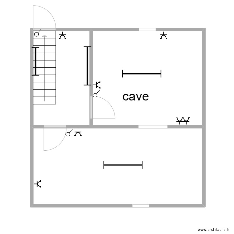 tui1. Plan de 2 pièces et 36 m2