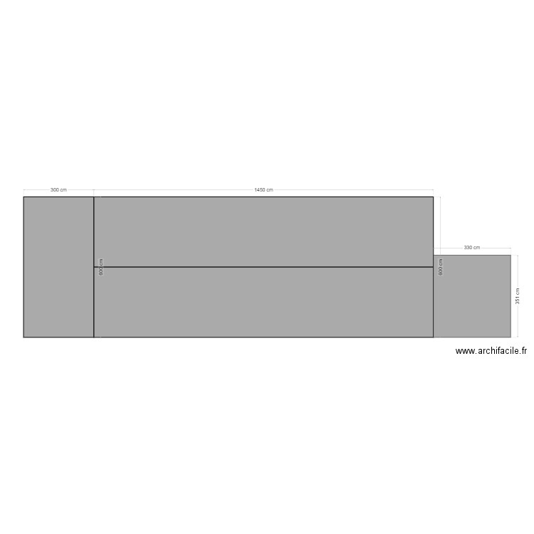 Vue dessus INITIALE. Plan de 0 pièce et 0 m2