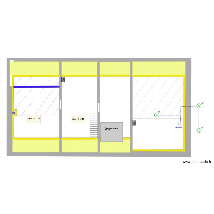 Combles_Electricité_Plan vierge. Plan de 0 pièce et 0 m2