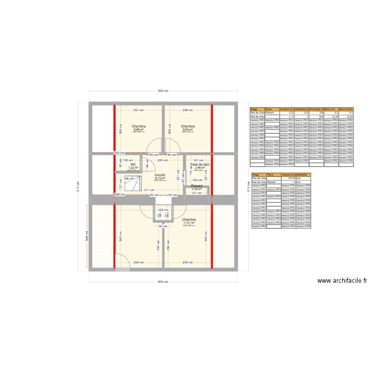 Projet ARZEMBOUY2. Plan de 13 pièces et 62 m2