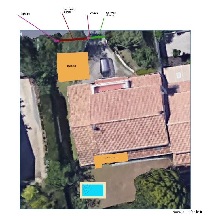 masse. Plan de 0 pièce et 0 m2