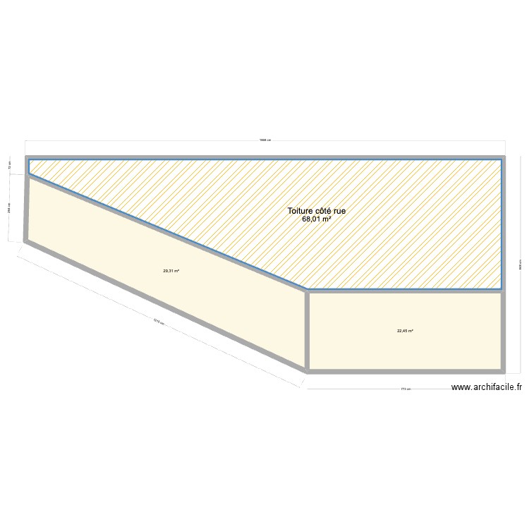 123. Plan de 3 pièces et 120 m2