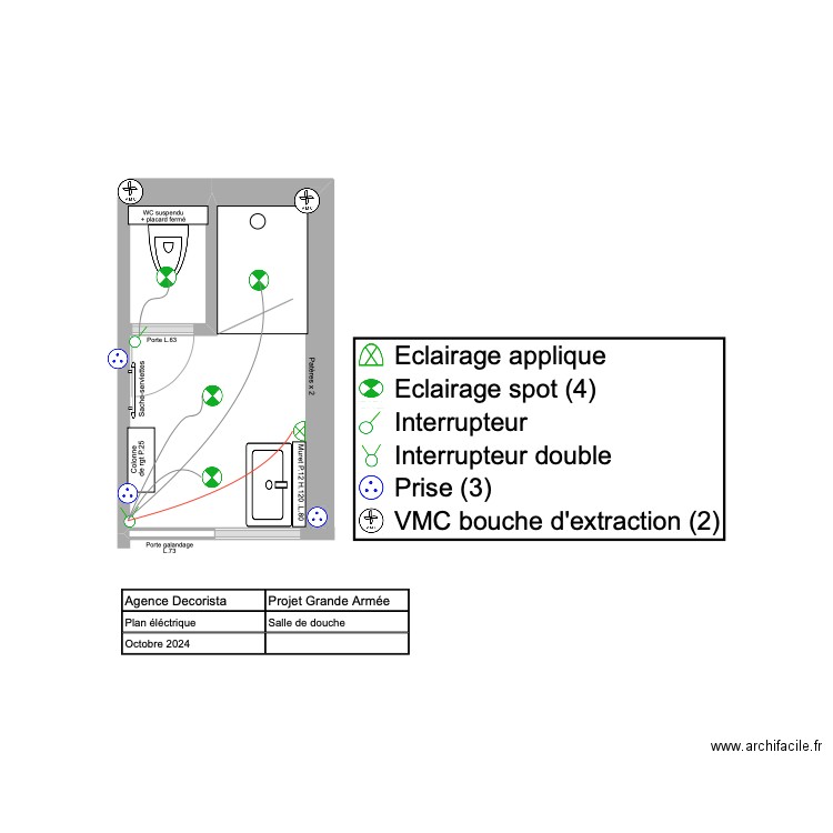 Gde Armée - SDD - test2 - électricité. Plan de 0 pièce et 0 m2