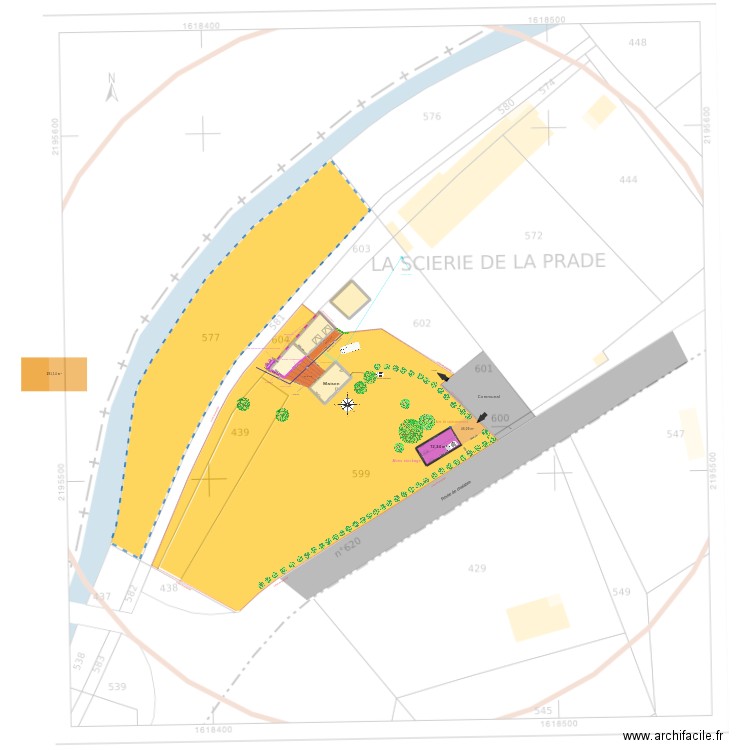 Plan de masse Atelier. Plan de 6 pièces et 319 m2