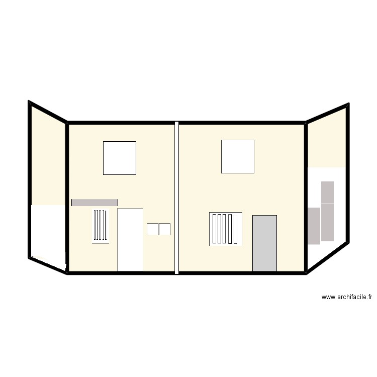 basse 1. Plan de 3 pièces et 52 m2