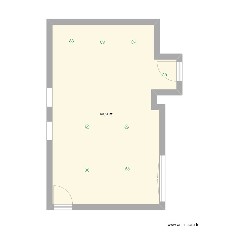 Sebastien Ilumination 1. Plan de 1 pièce et 41 m2