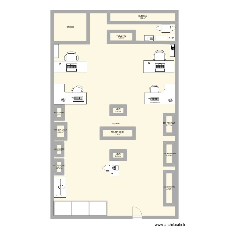 PLAN SFR JUFI. Plan de 14 pièces et 188 m2