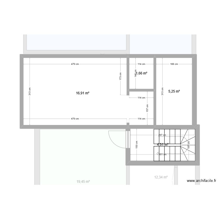 Chaussé de Willemont. Plan de 8 pièces et 118 m2