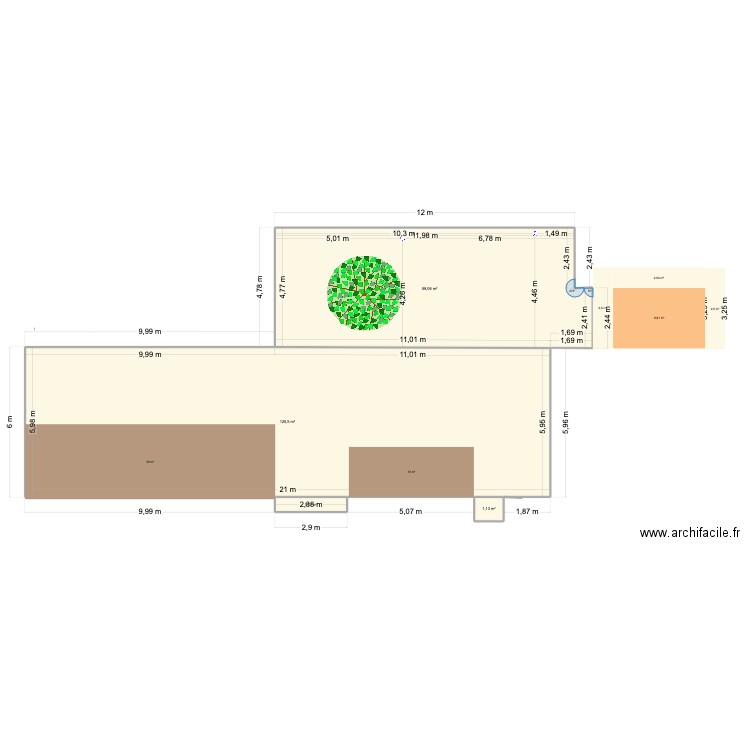 terrasse 2. Plan de 4 pièces et 187 m2