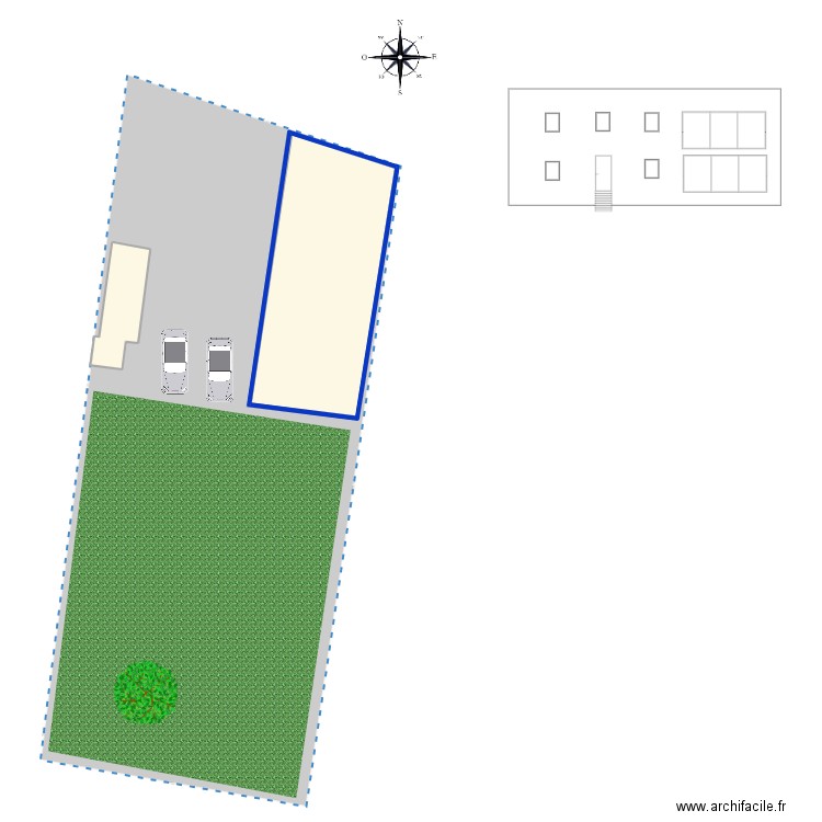 JUSTINE HEITZ. Plan de 2 pièces et 131 m2