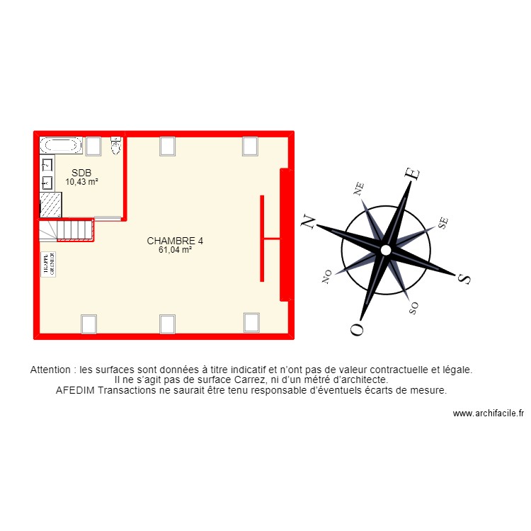 BI 24597. Plan de 29 pièces et 304 m2