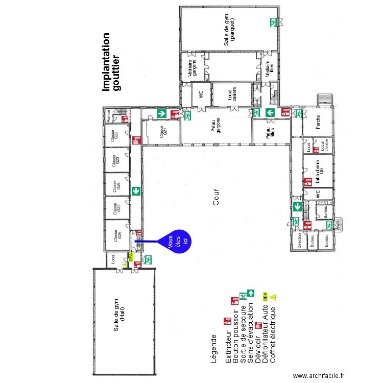 Gouttier RDC 3. Plan de 0 pièce et 0 m2