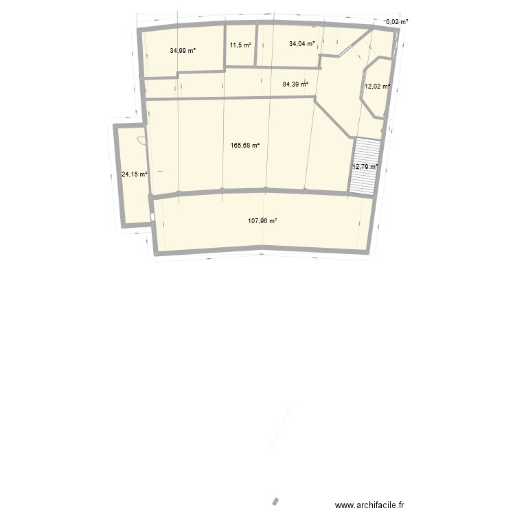 ACCUEIL 2 murs. Plan de 10 pièces et 488 m2