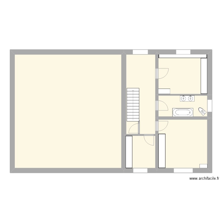 Lib 111 étage. Plan de 6 pièces et 138 m2