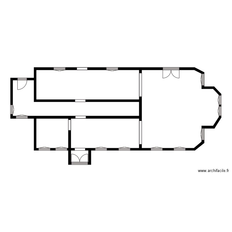 Kost. Plan de 6 pièces et 100 m2