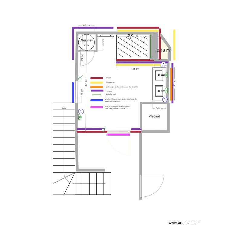 Gardiol - sdb bas V2. Plan de 1 pièce et 0 m2